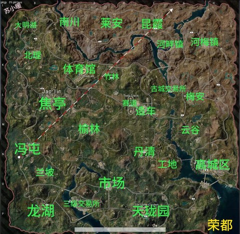 绝地求生怎么看地形