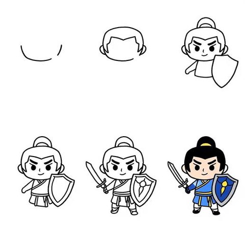 王者荣耀赵云怎么画[图2]